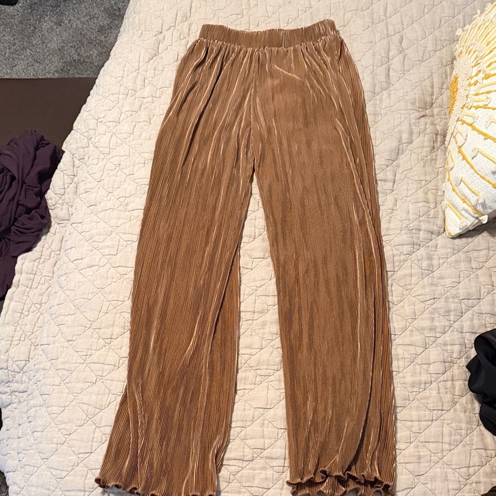 Lizard Thicket Camel Wide Leg Pants